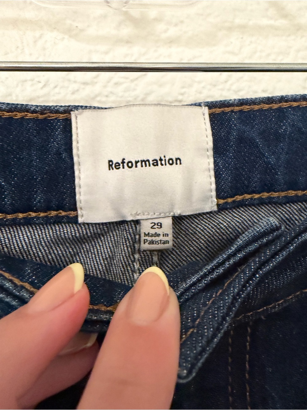 Reformation Jax Stretch High Rise Straight Jeans - Picture 4 of 9